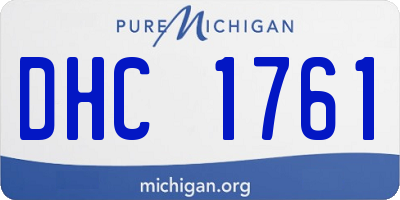 MI license plate DHC1761