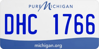 MI license plate DHC1766