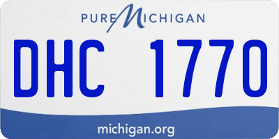 MI license plate DHC1770