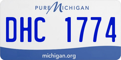 MI license plate DHC1774