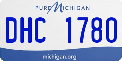 MI license plate DHC1780