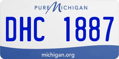 MI license plate DHC1887