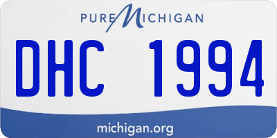 MI license plate DHC1994