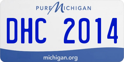 MI license plate DHC2014