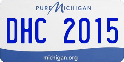 MI license plate DHC2015