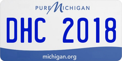 MI license plate DHC2018