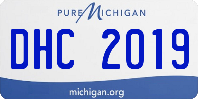 MI license plate DHC2019