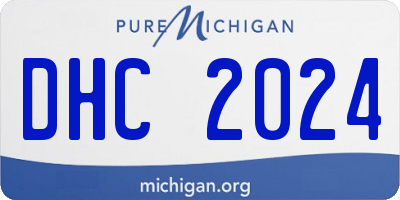 MI license plate DHC2024