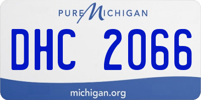 MI license plate DHC2066
