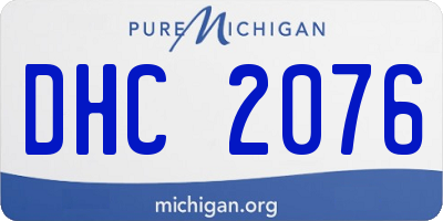 MI license plate DHC2076