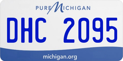 MI license plate DHC2095