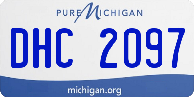 MI license plate DHC2097