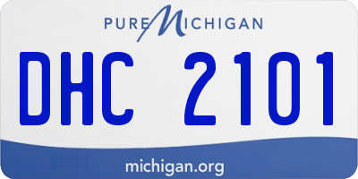 MI license plate DHC2101