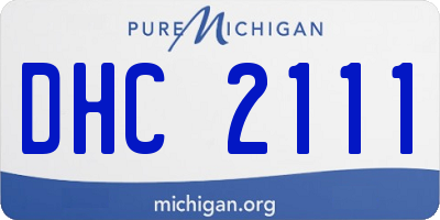 MI license plate DHC2111