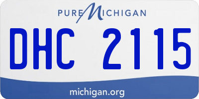 MI license plate DHC2115