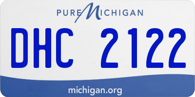 MI license plate DHC2122