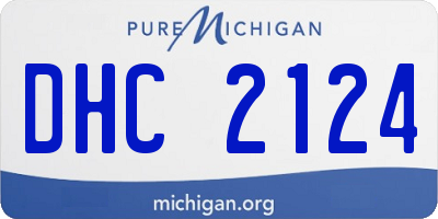 MI license plate DHC2124