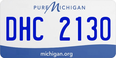 MI license plate DHC2130