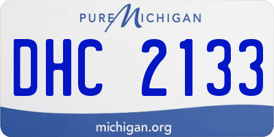 MI license plate DHC2133