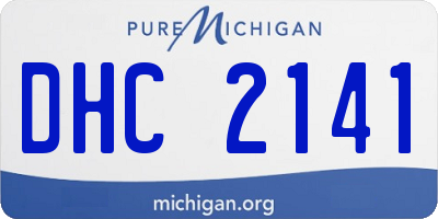 MI license plate DHC2141