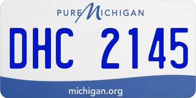 MI license plate DHC2145