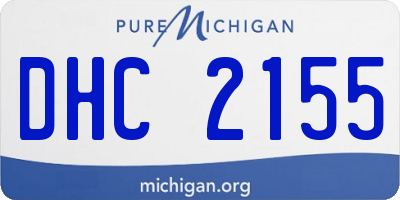 MI license plate DHC2155