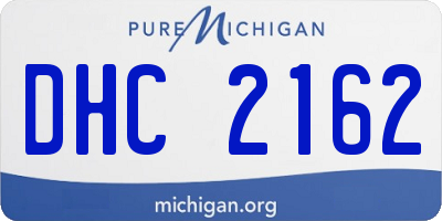 MI license plate DHC2162