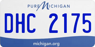 MI license plate DHC2175