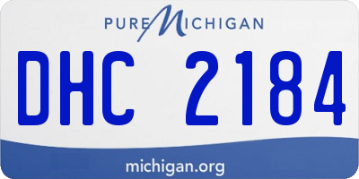 MI license plate DHC2184
