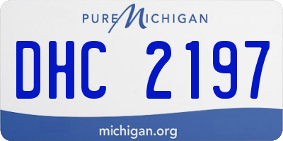 MI license plate DHC2197
