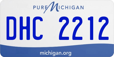 MI license plate DHC2212