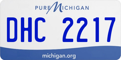 MI license plate DHC2217