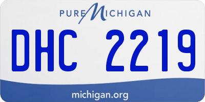 MI license plate DHC2219