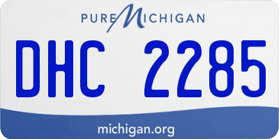 MI license plate DHC2285