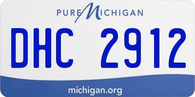 MI license plate DHC2912