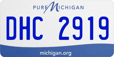 MI license plate DHC2919
