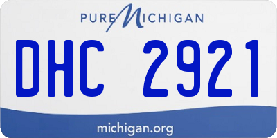 MI license plate DHC2921