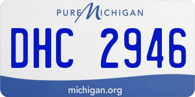 MI license plate DHC2946