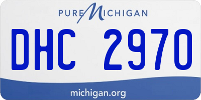 MI license plate DHC2970