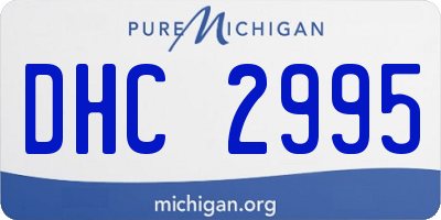 MI license plate DHC2995