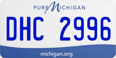 MI license plate DHC2996