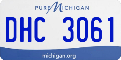 MI license plate DHC3061