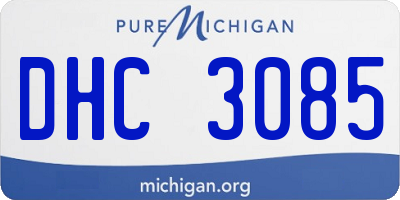 MI license plate DHC3085