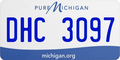 MI license plate DHC3097