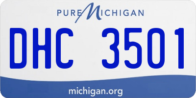 MI license plate DHC3501