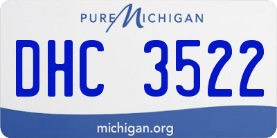 MI license plate DHC3522