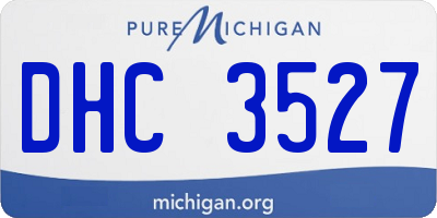 MI license plate DHC3527