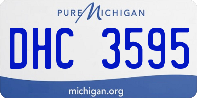 MI license plate DHC3595