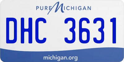 MI license plate DHC3631