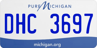 MI license plate DHC3697